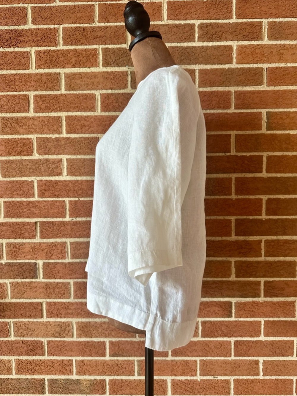 Malvin Germany Linen Tunic Top White, Size M - Picture 4 of 8
